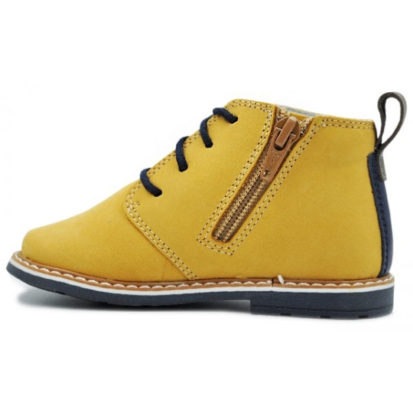 Trzewiki Skórzane Dla Chłopca Na Suwak Bartek w-81852-5/1lt