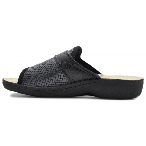 Klapki Damskie Czarne Na Lato Fin-Flex GE 1416 Nero