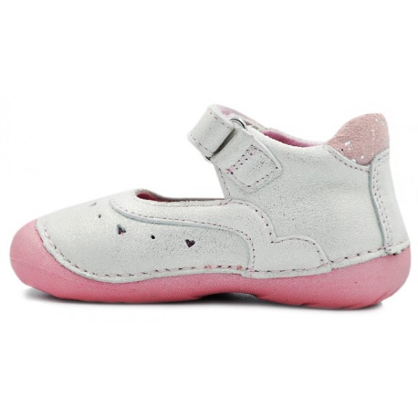 Elastyczne Półbuty Ze Skóry Naturalnej Dla Dziewczynek DD STEP 015-199