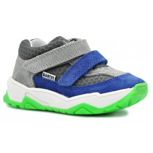 Buty Półbuty BARTEK w-71131/sdc Sportowe i Wygodne Buty dla Chłopca na Rzep