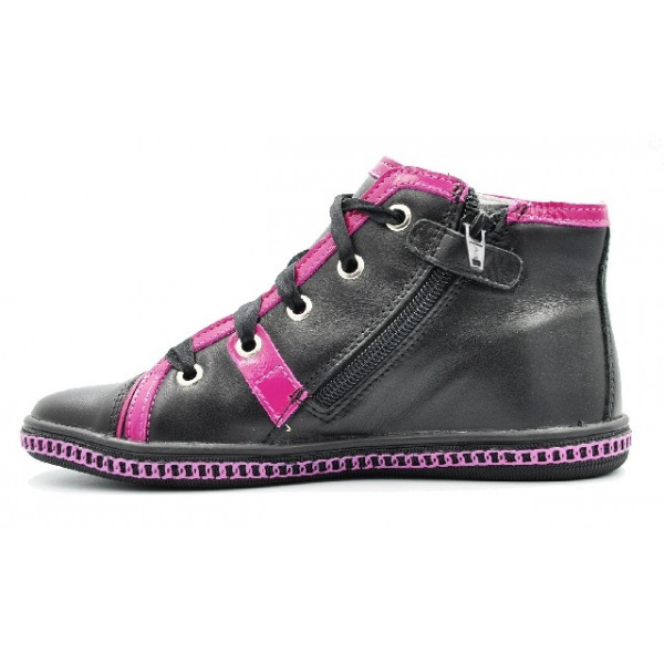 Sznurowane Trzewiki Trampki Na Suwak Dziewczęce Na Jesień Bartek W-74254/SZ/00E