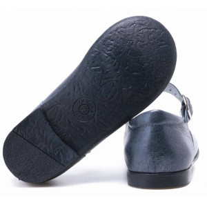 Eleganckie Granatowe Dziewczęce Baleriny Emel e 2672-1