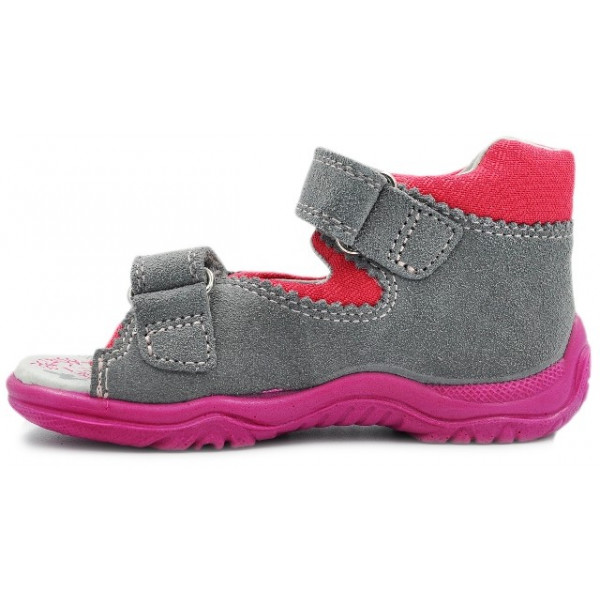 Sportowe sandały dla dziewczynek na lato Bartek t-11068/857 II gatunek