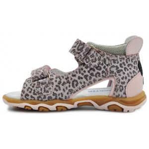 Sandały Buty Bartek w-71144/bbk Dziewczęce Sandały na Rzepy z uroczą Myszką - Panterka