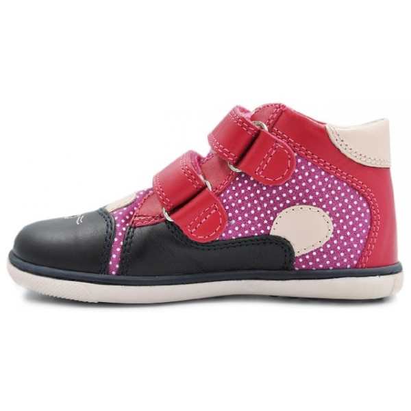 Profilaktyczne półbuty dla dziewczynki do nauki chodzenia Bartek t-11702/1sy II gatunek