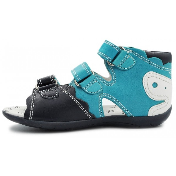 Sandały Buty Bartek T-61823/516 Dziewczęcw Sandały na Rzepy - Motylek