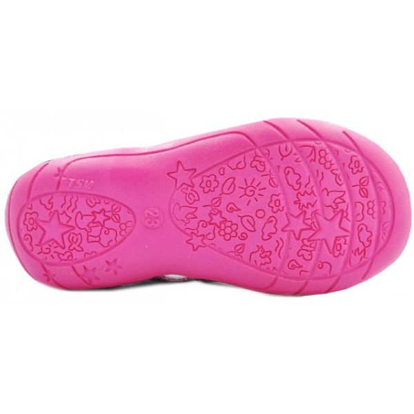 Sandały Buty Bartek w-11707-7/llo Dziewczęce Sandały na Rzepy - Różowa Panterka