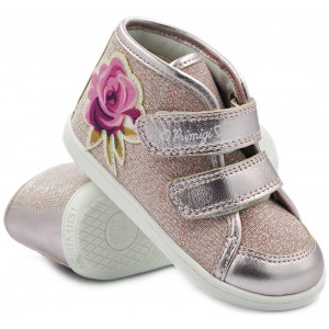 Różowe Półbuty Dziewczęce Z...