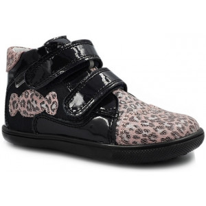 Eleganckie Lakierowane Trzewiki Dziewczęce W Panterkę Bartek w-11703/0-91e