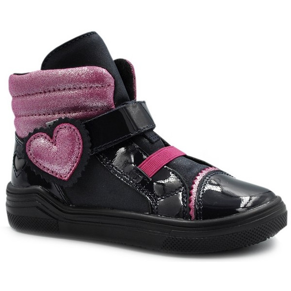 Czarne Dziewczęce Trampki Ocieplane Na Zimę Jesień Bartek w-1385-oscp