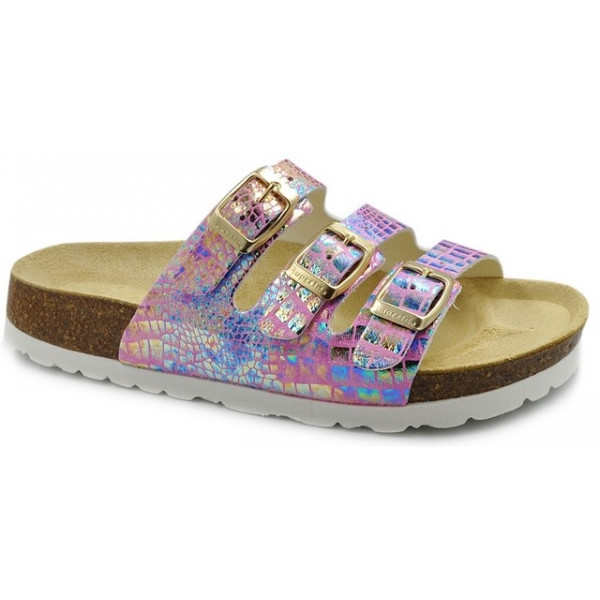 Damskie Klapki Na Lato Metaliczne Superfit 1-800113-5000