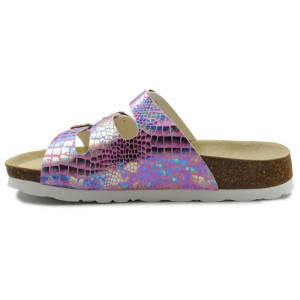 Damskie Klapki Na Lato Metaliczne Superfit 1-800113-5000