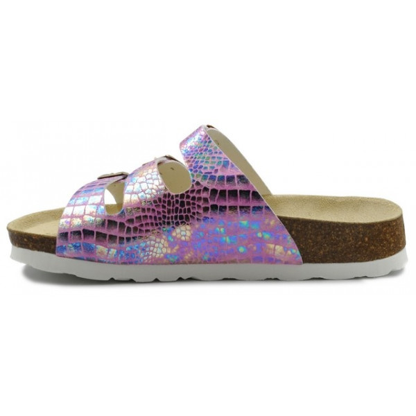 Damskie Klapki Na Lato Metaliczne Superfit 1-800113-5000