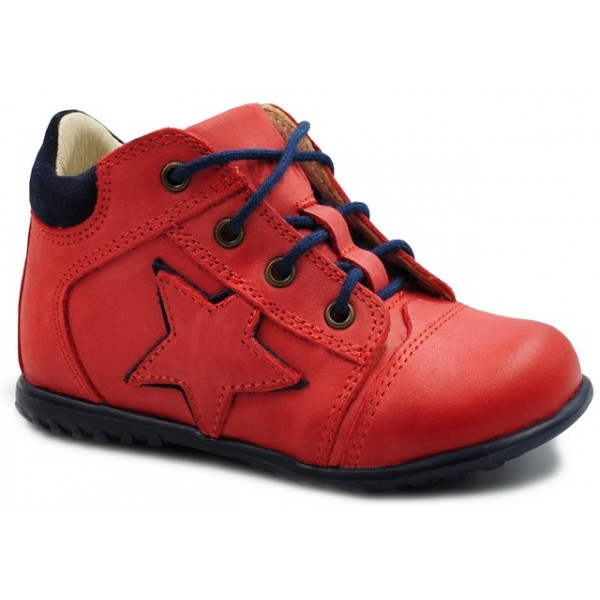 Chłopięce Trzewiki Na Wiosnę Skóra Naturalna Emel e 2069d-5