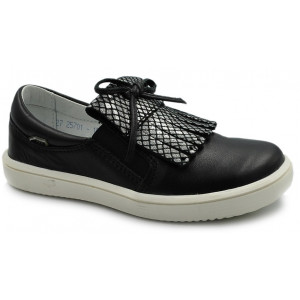 Eleganckie półbuty mokasyny dla dziewczynki ze skóry naturalnej BARTEKw-25701/sz/1rl