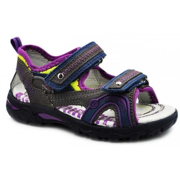 Dziecięce sportowe sandały dla dziewczynek na lato Bartek t-16113/v38 II gatunek