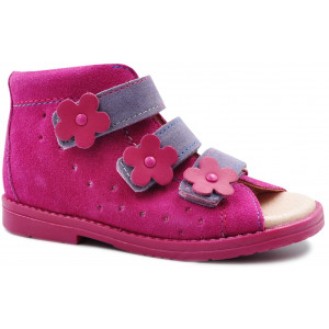 Buty Profilaktyczne Dawid Sandały  Ortopedyczne Dziewczęce Różowe 1041 1042 1043