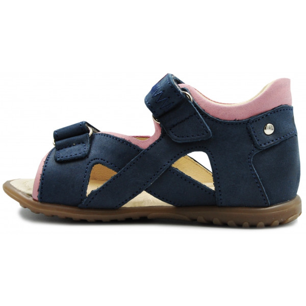 Sandały Emel 2086-24 Sandały dla Dziewczynki z wygodnym zapięciem na Rzepy