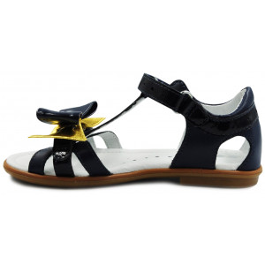 Sandały Buty Bartek w-36182/j36 w-39182/j36 Dziewczęce Sandały na Rzep z ozdobną Kokardką