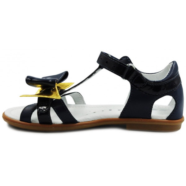 Sandały Buty Bartek w-36182/j36 w-39182/j36 Dziewczęce Sandały na Rzep z ozdobną Kokardką
