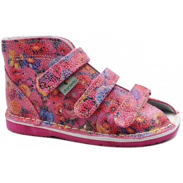 Kapcie dla dziewczynek z usztywnionym zapiętkiem do przedszkola Danielki