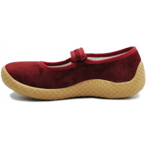 Pantofle Damskie Obuwie Domowe Dla Seniorów Seniorek Bordowe DR ORTO 197D003