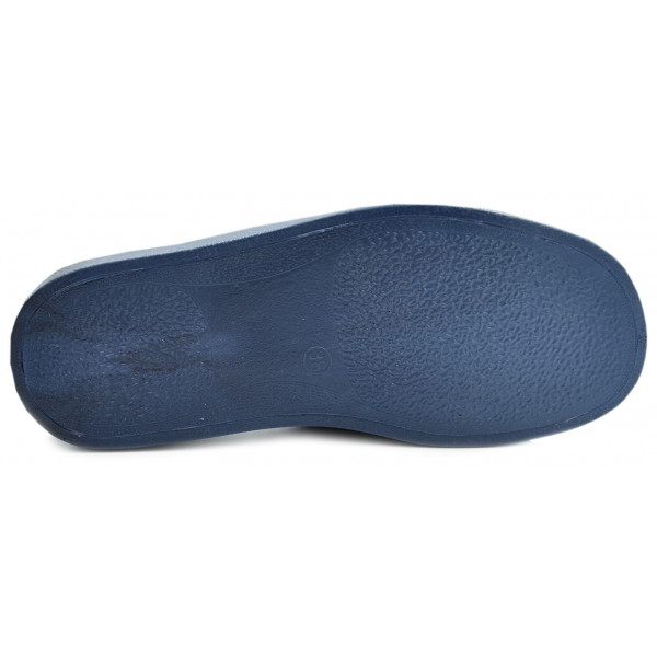 Kapcie Damskie Granatowe Miękkie Wygodne DR ORTO 132D012 W Kwiaty