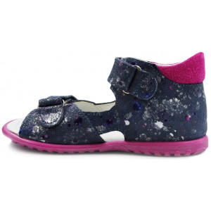 Sandały Emel e 2431a-5 Dziewczęce Sandałki na Rzepy