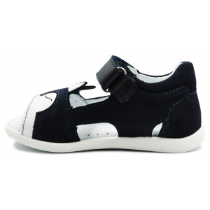 Sandały Buty Mido 21-20 granat Sandałki z wygodnym zapięciem na Rzep z uroczym Liskiem