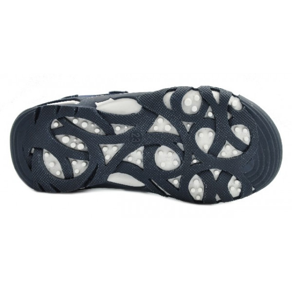 Sandały Buty Mido 21-05 granat-niebieski Chłopięce Sandały na Rzep