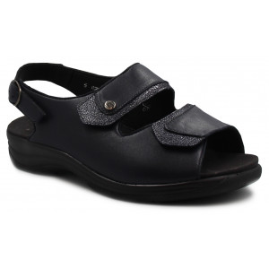 Sandały Szerokie Damskie Solidus Moni Nappa Stretch/Ser Blue/Ocean m