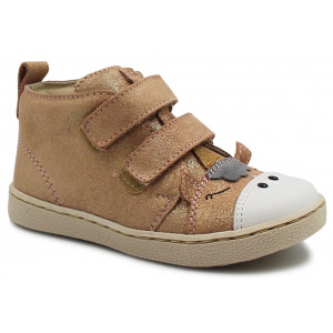 Półbuty Wiosenne Dla Dziewczynki Z Brokatem Mido 20-49 Puder Satyna