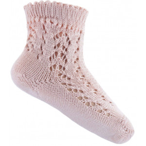 Ażurowe Skarpetki Dla Dziewczynek Emel esk201-1 Jasny Róż