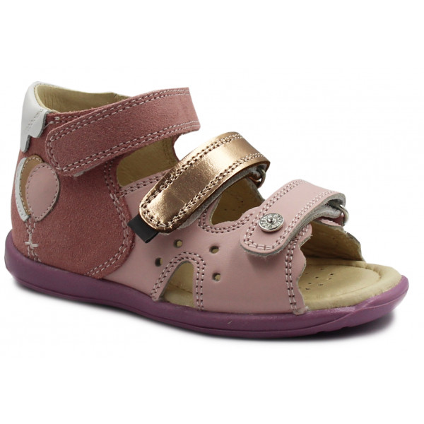 Sandały Dziewczęce Ze Sztywnym Zapiętkiem Bartek 71158-0010