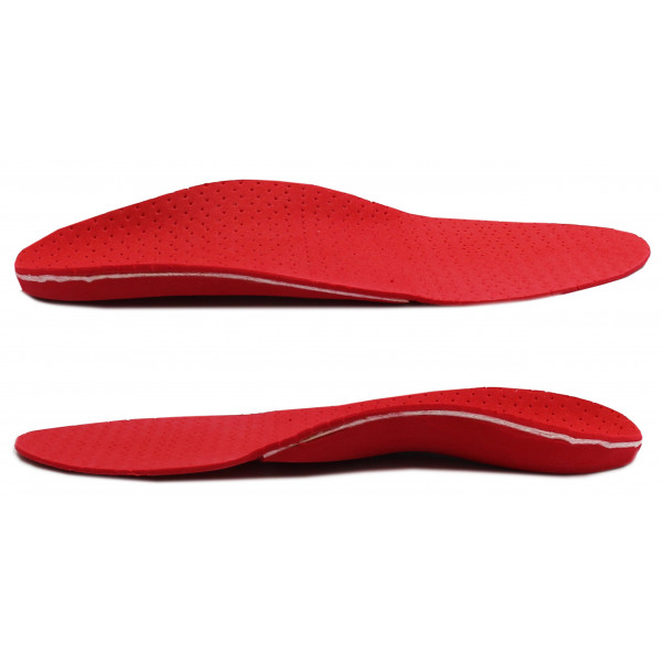 Wkładki Ortopedyczne Correct LS - Korytkowe, Supinujące, na Płaskostopie i Stopy Koślawe (Czerwone)