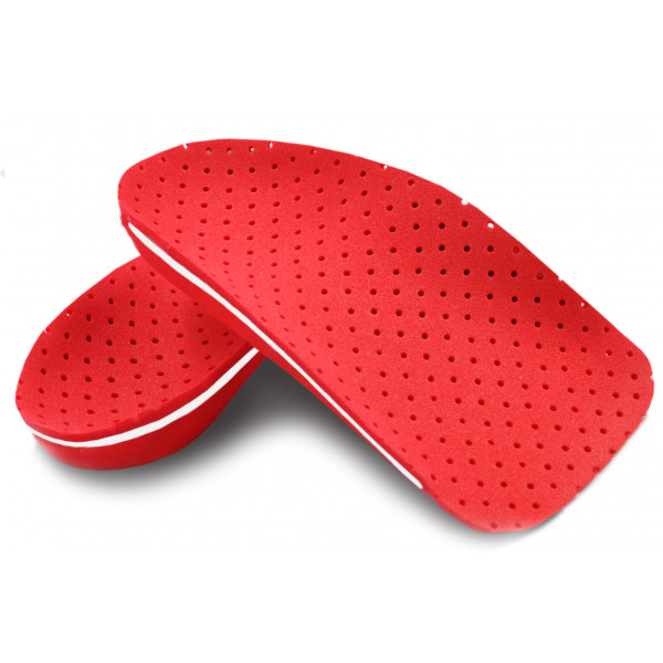 Wkładki Ortopedyczne Correct LS 3/4 kolor czerwony