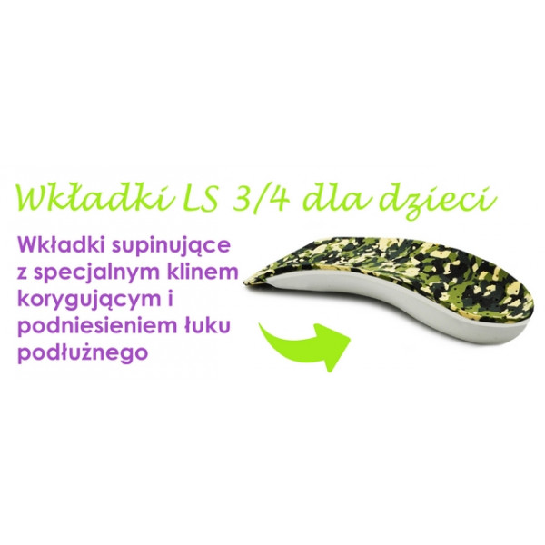Wkładki Ortopedyczne Correct LS 3/4 kolor moro