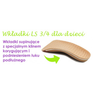 Wkładki Ortopedyczne Correct LS 3/4 kolor beżowy