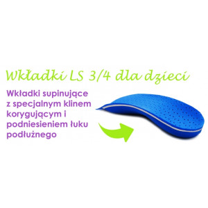 Wkładki Ortopedyczne Correct LS 3/4 niebieskie