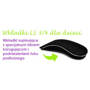 Wkładki Ortopedyczne Correct LS 3/4 kolor czarny