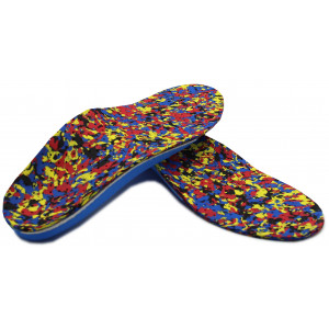 Wkładki Ortopedyczne CORRECT LS Korytkowe Supinujące Stopy Płasko Koślawe Kropki Ciemny