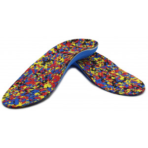 Wkładki Ortopedyczne CORRECT LS Korytkowe Supinujące Stopy Płasko Koślawe Kropki Ciemny