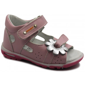 Sandały Dla Dziewczynki Różowe Z Kwiatkiem Jamet 196 II gatunek