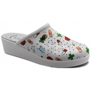 Wygodne klapki do pracy dla lekarza pielęgniarki SANITAL-FLEX 707 24