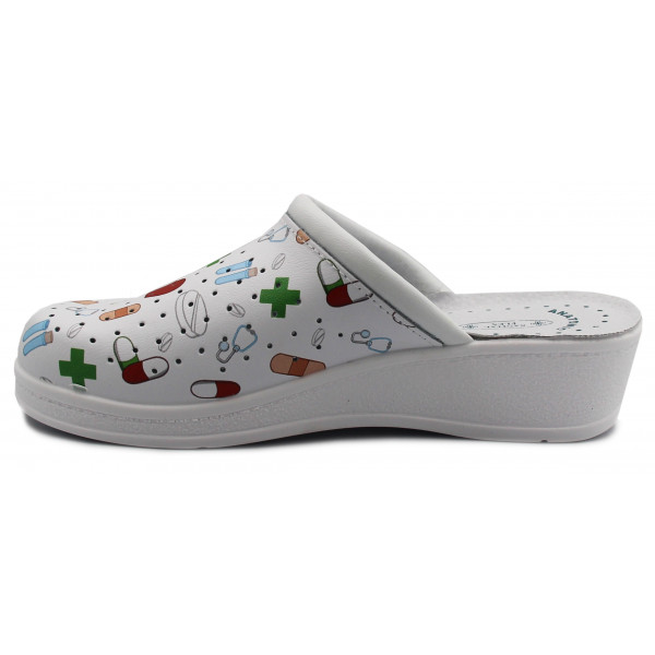 Wygodne klapki do pracy dla lekarza pielęgniarki SANITAL-FLEX 707 24