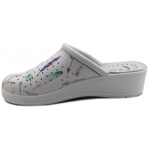 Klapki na koturnie dla kobet do pracy SANITAL-FLEX 707 16