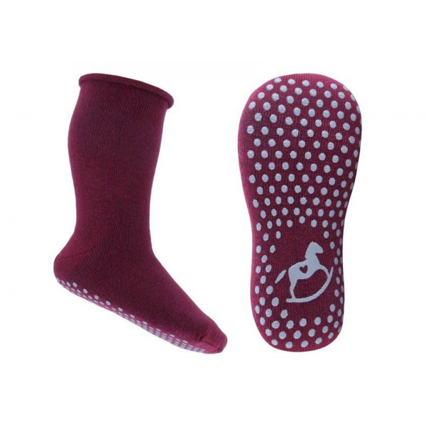 Skarpety Antypoślizgowe Dla Dziewczynek Emel SFA 100-25 Bordowe