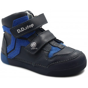Buty Na Wiosnę Dla Chłopca Za Kostkę Podeszwa LED DD STEP 068-577m