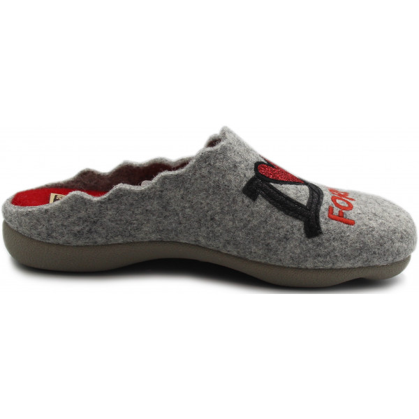 Kapcie Damskie Filcowe Love Forever Kot Manitu-Home 320091-91 Jesień-Zima