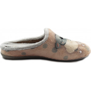 Ciepłe Kapcie Po Domu Damskie Manitu 320093-42 Jesień-Zima